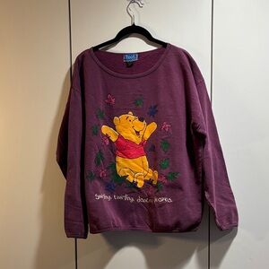 Purple Winnie‎ the Pooh Sweatshirt VTG